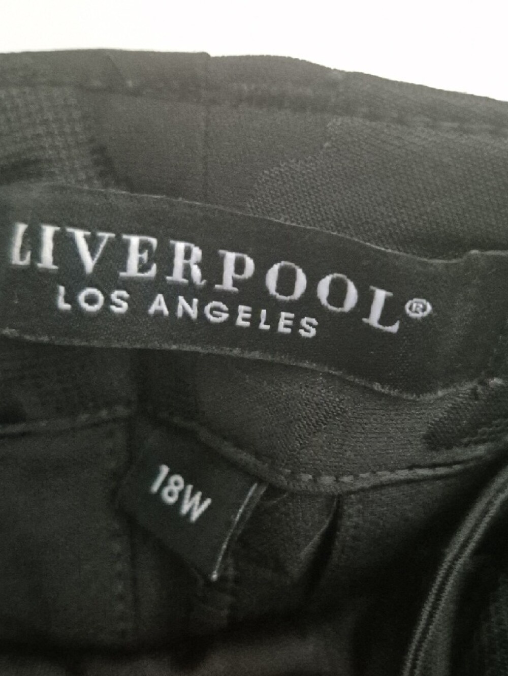 Liverpool Black Camo Dressy Jogger Pants - Picture 2 of 10